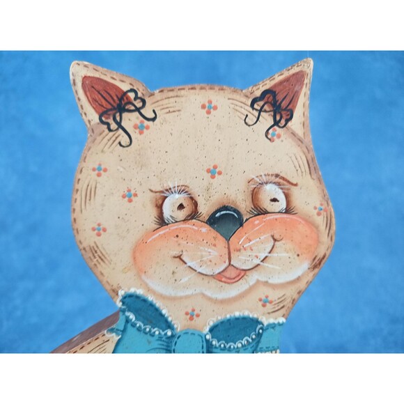 Large Cat Shelf Decor Desk Decor With Easel Or Door Stop With Shim - Picture 5 of 8